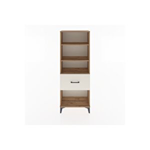 Arges Dolap 3 Raflı Tek Çekmeceli 60x30x163 Çam-aytaşı