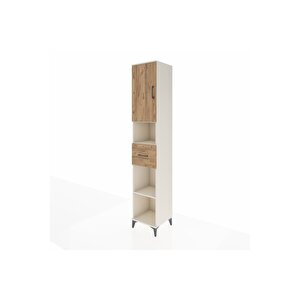 Hyperion Dolap 5 Raflı Tek Çekmeceli Tek Kapaklı 44x44x243 Aytaşı-çam