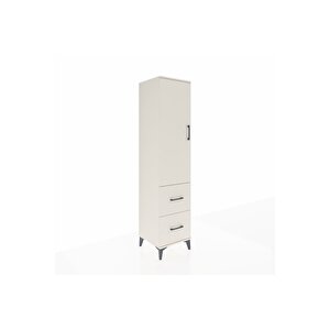 Hyperion Dolap 4 Raflı 2 Çekmeceli Tek Kapaklı 44x44x195 Aytaşı-aytaşı