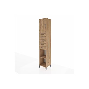 Hyperion Dolap 3 Raflı 5 Çekmeceli Tek Kapaklı 44x44x243 Çam-çam