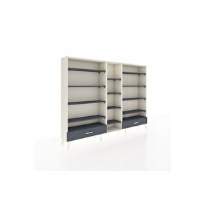 Arges Dolap 14 Raflı 2 Çekmeceli  220x30x163 Aytaşı-antrasit