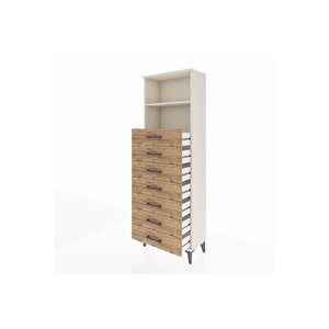 Arges Dolap 2 Raflı 7 Çekmeceli 60x30x182 Aytaşı-çam