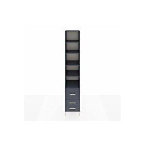 Hyperion Dolap 5 Raflı 3 Çekmeceli 44x44x243 Antrasit-antrasit