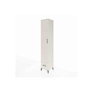 Hyperion Dolap 4 Raflı Tek Çekmeceli Tek Askılı 44x44x243 Aytaşı-aytaşı