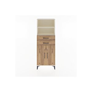 Arges Dolap 3 Raflı 2 Çekmeceli 2 Kapaklı 60x30x163 Aytaşı-çam