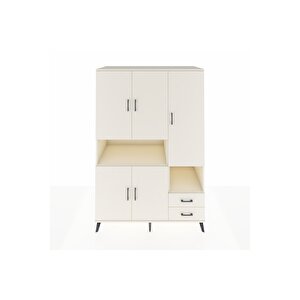 Kronos Dolap 10 Raflı 2 Çekmeceli 5 Kapaklı 132x59x195 Aytaşı-aytaşı/aytaşı