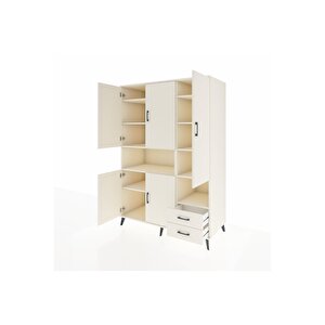 Kronos Dolap 10 Raflı 2 Çekmeceli 5 Kapaklı 132x59x195 Aytaşı-aytaşı/aytaşı