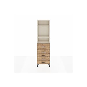 Arges Dolap 3 Raflı 5 Çekmeceli 60x30x221 Aytaşı-çam