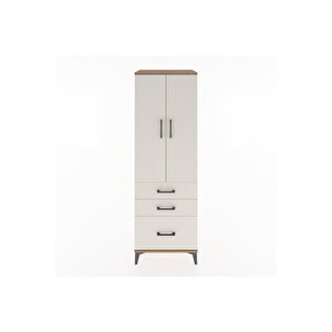Hyperion Dolap 2 Raflı 3 Çekmeceli 2 Kapaklı 60x44x182 Çam-aytaşı