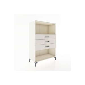 Hyperion Dolap Tek Raflı 3 Çekmeceli 88x44x134 Aytaşı-aytaşı