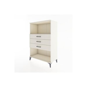 Hyperion Dolap Tek Raflı 3 Çekmeceli 88x44x134 Aytaşı-aytaşı