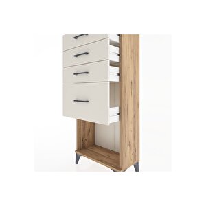 Hyperion Dolap 4 Çekmeceli 60x44x134 Çam-aytaşı