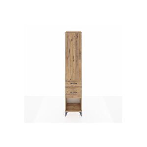 Arges Dolap 2 Raflı 2 Çekmeceli Tek Askılı 44x30x221 Çam-çam