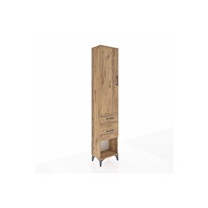 Arges Dolap 2 Raflı 2 Çekmeceli Tek Askılı 44x30x221 Çam-çam