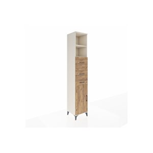 Hyperion Dolap 3 Raflı 3 Çekmeceli Tek Kapaklı 44x44x243 Aytaşı-çam