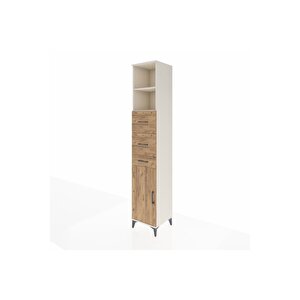 Hyperion Dolap 3 Raflı 3 Çekmeceli Tek Kapaklı 44x44x243 Aytaşı-çam