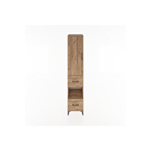 Hyperion Dolap 3 Raflı 2 Çekmeceli Tek Askılı 44x44x221 Çam-çam