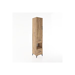 Hyperion Dolap 3 Raflı 2 Çekmeceli Tek Askılı 44x44x221 Çam-çam