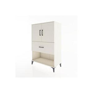 Hyperion Dolap 2 Raflı Tek Çekmeceli 2 Kapaklı 88x44x134 Aytaşı-aytaşı