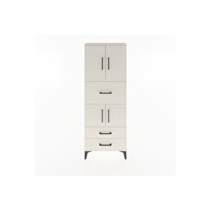 Arges Dolap 3 Raflı 3 Çekmeceli 4 Kapaklı 60x30x163 Aytaşı-aytaşı