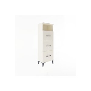 Arges Dolap Tek Raflı 3 Çekmeceli 44x30x134 Aytaşı-aytaşı