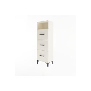 Arges Dolap Tek Raflı 3 Çekmeceli 44x30x134 Aytaşı-aytaşı