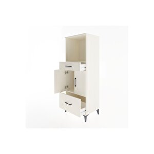 Hyperion Dolap 2 Raflı 2 Çekmeceli 2 Kapaklı 60x44x163 Aytaşı-aytaşı