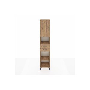 Arges Dolap 4 Raflı 2 Çekmeceli Tek Kapaklı 44x30x221 Çam-çam