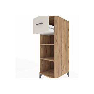 Kronos Dolap 2 Raflı Tek Çekmeceli 44x59x134 Çam-aytaşı