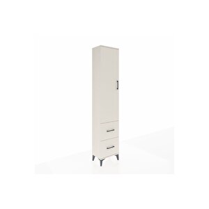 Arges Dolap 2 Raflı 2 Çekmeceli Tek Askılı 44x30x221 Aytaşı-aytaşı