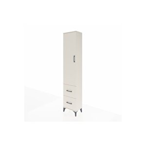 Arges Dolap 2 Raflı 2 Çekmeceli Tek Askılı 44x30x221 Aytaşı-aytaşı