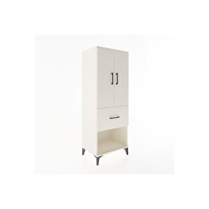 Hyperion Dolap 3 Raflı Tek Çekmeceli 2 Kapaklı 60x44x163 Aytaşı-aytaşı