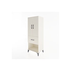 Hyperion Dolap 3 Raflı Tek Çekmeceli 2 Kapaklı 60x44x163 Aytaşı-aytaşı