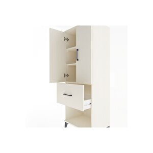 Hyperion Dolap 3 Raflı Tek Çekmeceli 2 Kapaklı 60x44x163 Aytaşı-aytaşı