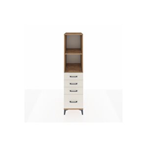 Kronos Dolap 2 Raflı 4 Çekmeceli 44x59x182 Çam-aytaşı