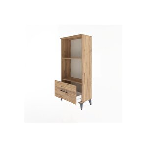 Arges Dolap Tek Raflı Tek Çekmeceli 60x30x134 Çam-çam