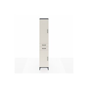 Hyperion Dolap 6 Raflı 2 Çekmeceli 2 Kapaklı 44x44x243 Antrasit-aytaşı