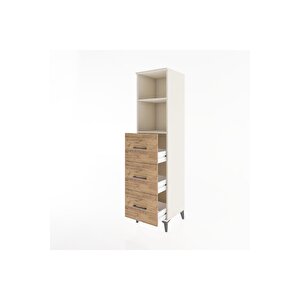 Hyperion Dolap 2 Raflı 3 Çekmeceli 44x44x182 Aytaşı-çam