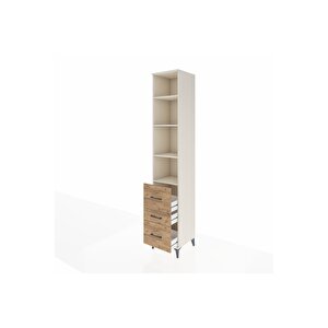 Hyperion Dolap 4 Raflı 3 Çekmeceli 44x44x243 Aytaşı-çam