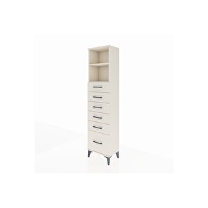 Arges Dolap 2 Raflı 6 Çekmeceli 44x30x182 Aytaşı-aytaşı