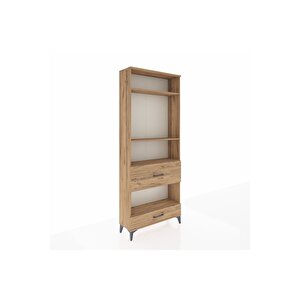 Arges Dolap 4 Raflı 2 Çekmeceli 88x30x221 Çam-çam