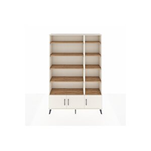 Arges Dolap 10 Raflı 3 Kapaklı 132x30x195 Aytaşı-aytaşı/çam