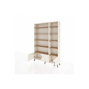 Arges Dolap 10 Raflı 3 Kapaklı 132x30x195 Aytaşı-aytaşı/çam