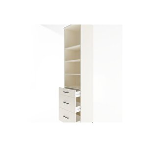 Hyperion Dolap 4 Raflı 3 Çekmeceli 60x44x243 Aytaşı-aytaşı