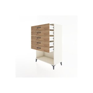 Hyperion Dolap 5 Çekmeceli 88x44x134 Aytaşı-çam