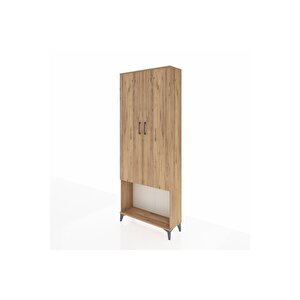 Arges Dolap 4 Raflı 2 Kapaklı 88x30x221 Çam-çam