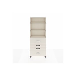 Arges Dolap 3 Raflı 4 Çekmeceli 88x30x221 Aytaşı-aytaşı