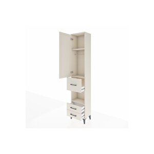 Arges Dolap 3 Raflı 3 Çekmeceli Tek Askılı 44x30x221 Aytaşı-aytaşı