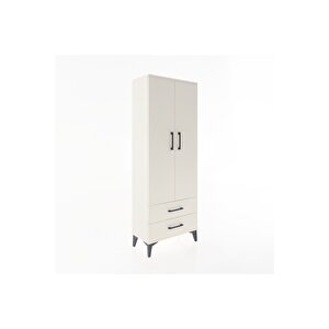 Arges Dolap 2 Raflı 2 Çekmeceli Tek Askılı 60x30x163 Aytaşı-aytaşı