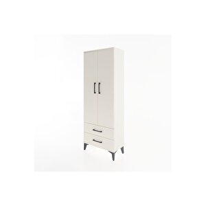 Arges Dolap 2 Raflı 2 Çekmeceli Tek Askılı 60x30x163 Aytaşı-aytaşı